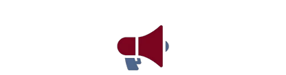 decorative icon of megaphone to represent the goal of helping to coordinate and publicize both national and international meetings on esthetic dentistry