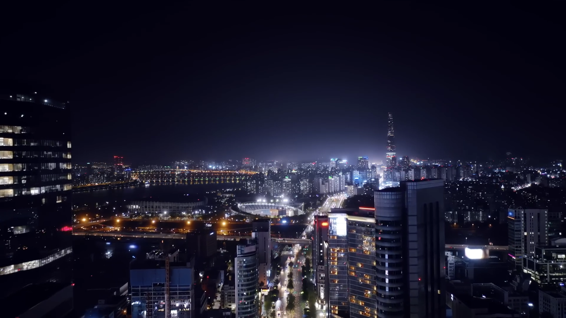 Night view of Seoul, South Korea