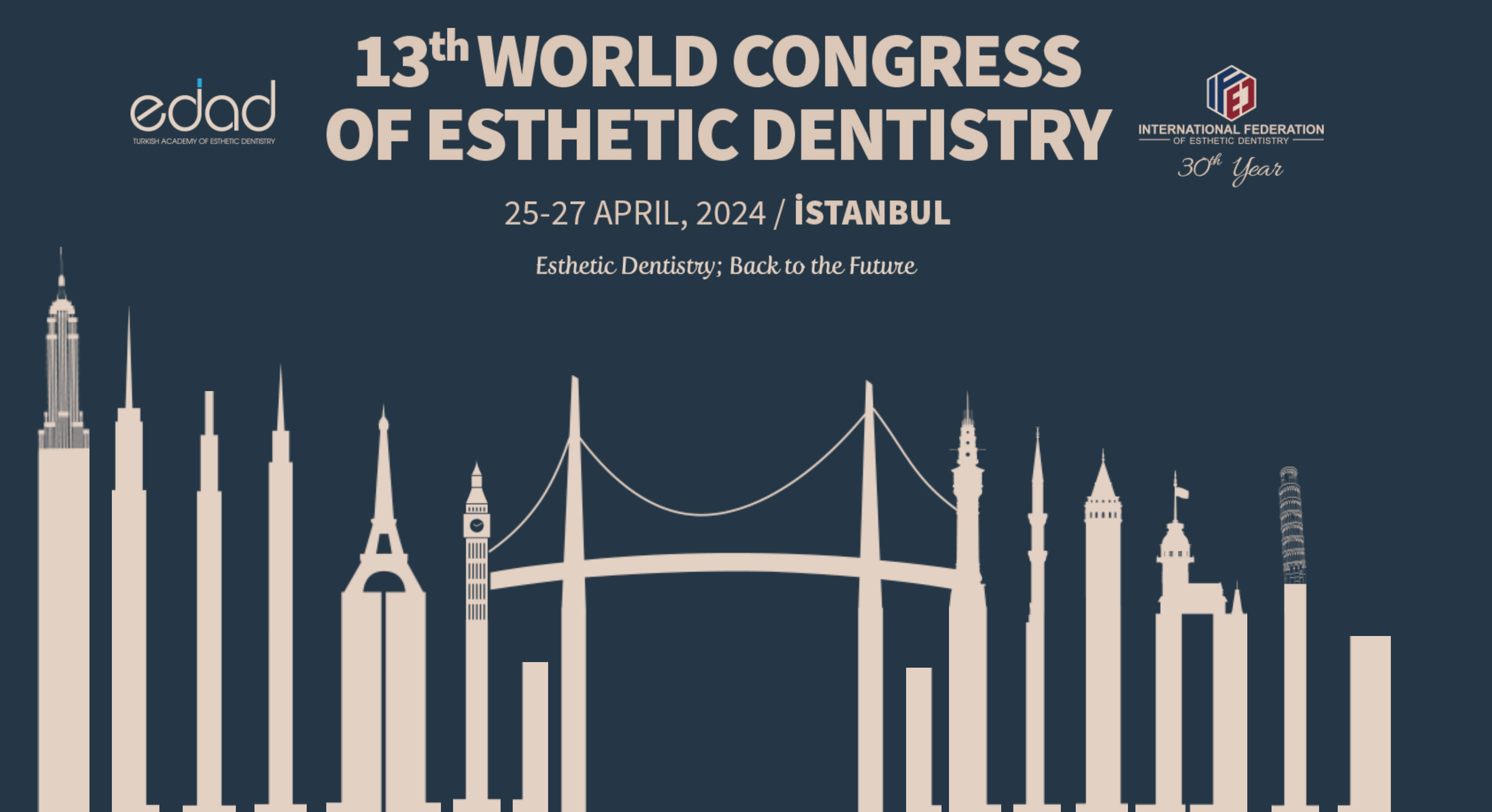 Banner of 13th World Congress of International Federation of Esthetic Dentistry (IFED)